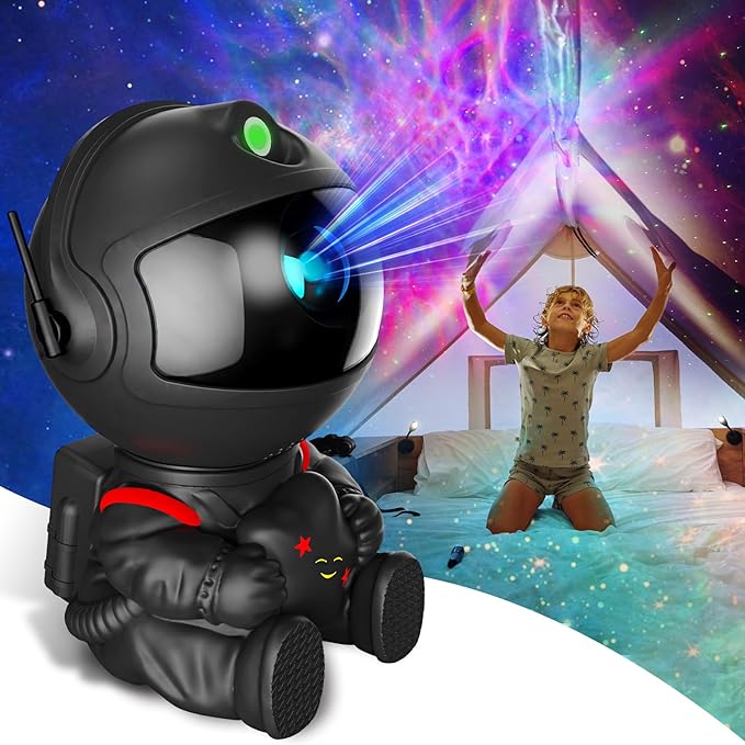 Astronaut Light Projector, Galaxy Projector For Bedroom, Star Projector Galaxy Light, Night Light For Kids, Boys And Girls Room Decoration, Game Room, Home Theater, Ceiling, Timer, Remote Control